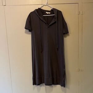 Gray Hooded Dress